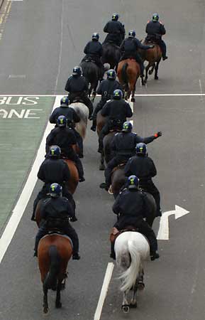 Mounted police...