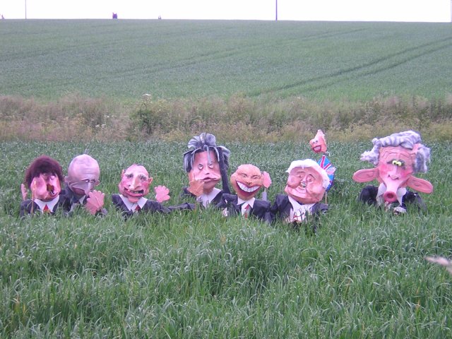 Meanwhile the G8 leaders wre watching proceedings
