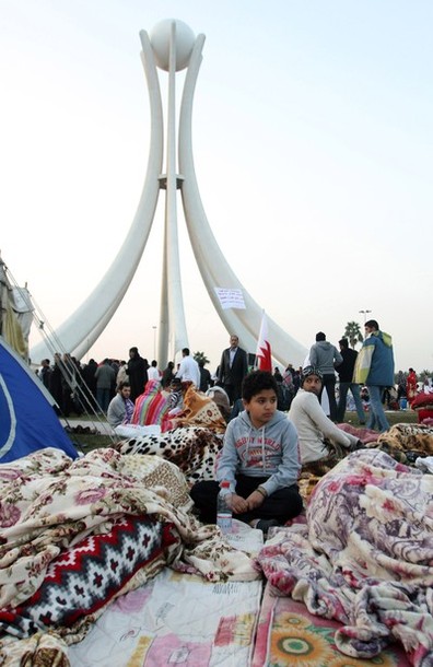 Pearl Roundabout this morning