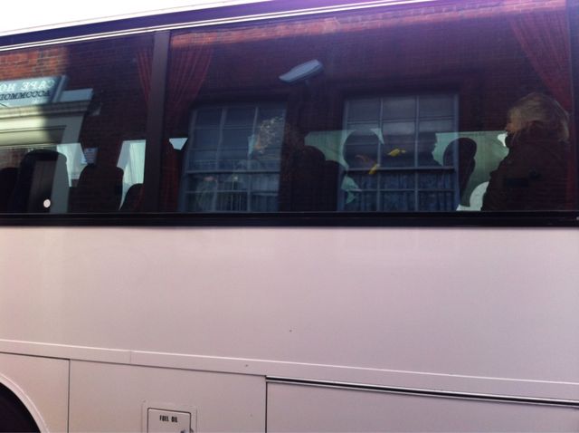 Dalston arrestees on coach http://bit.ly/rFQ1hG