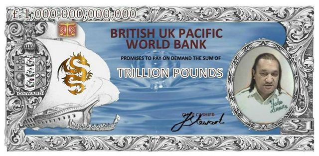 The new £1 Trillion note with the face of John Wanoa