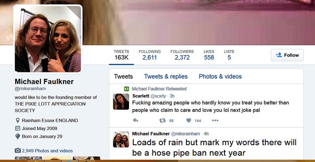Unreformed neo-Nazi Mike Faulkner's Profile - Thousands Of Followers