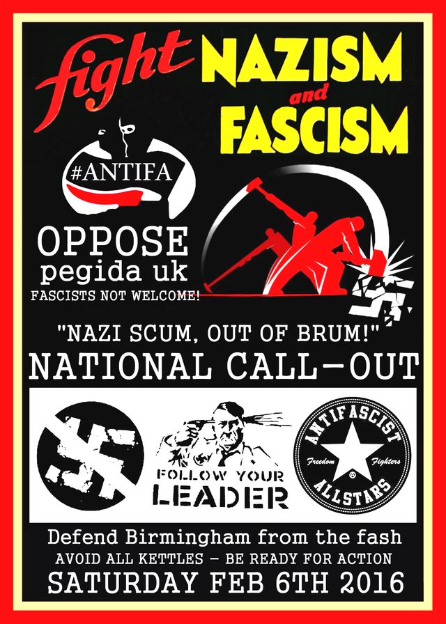 Oppose the EDL and other neo-nazis in Brum